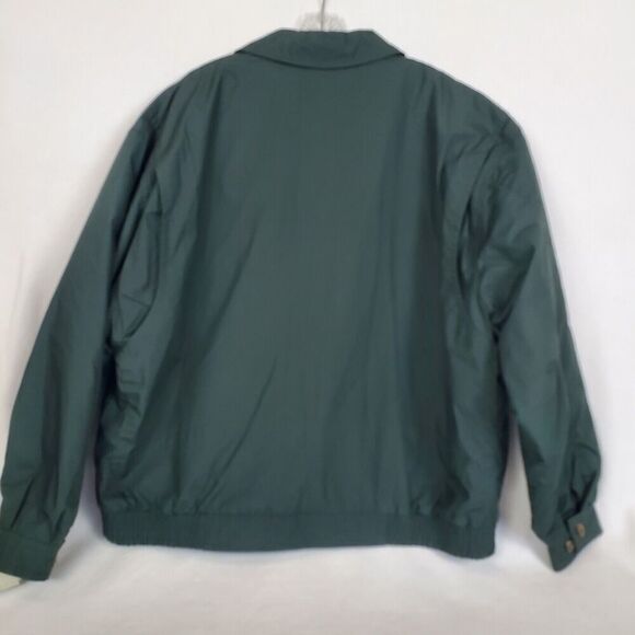 Vintage London Fog Griffith Mens Size XL Green Zip Up Removable Liner Jacket New - Picture 2 of 8